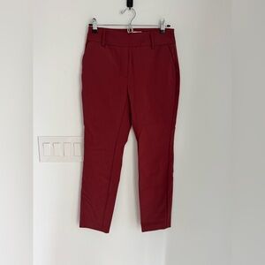 Autres Filles Women's Small Red Slim Leg Ankle Length Pants Nylon Blend